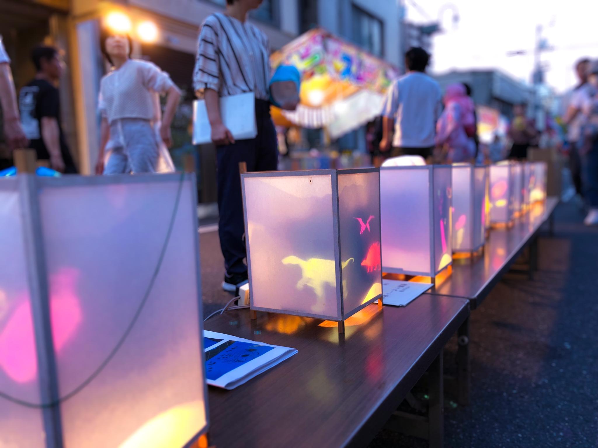 藤塚神社夏祭り回り灯篭