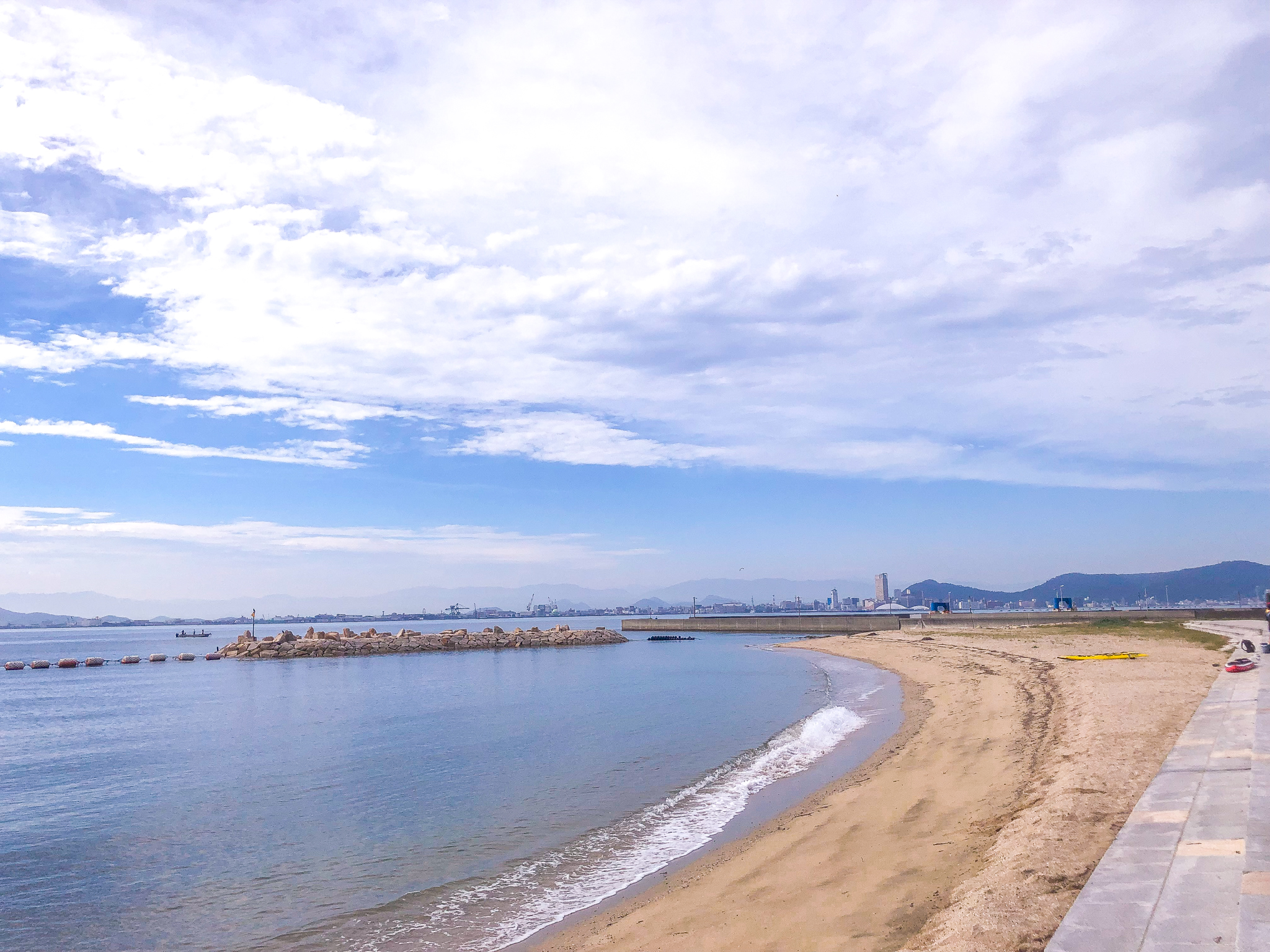 女木島海水浴場の眺め